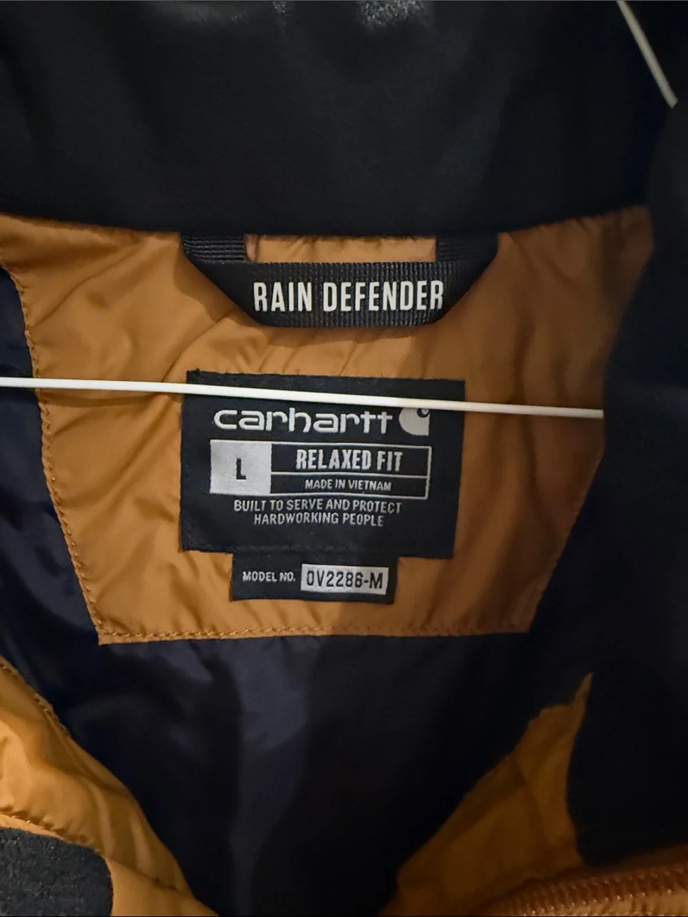 Carhartt Rain Defender Brown Insulated Vest